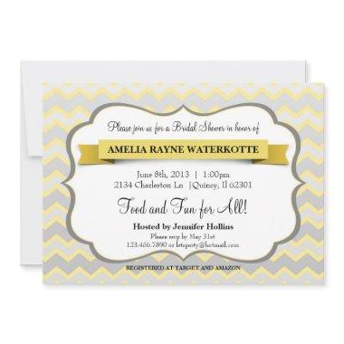 Modern Chevron  Invite