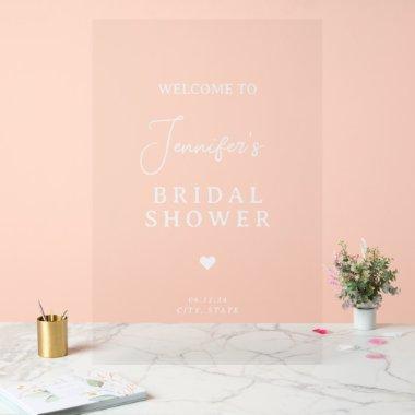 Modern Chic  Welcome White Script Acrylic Sign