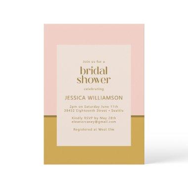 Modern Chic Pink and Mustard Yellow