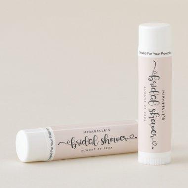 Modern Chic Script Bridal Shower Calligraphy Lip Balm