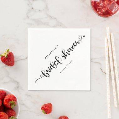 Modern Chic Script  Calligraphy Napkins