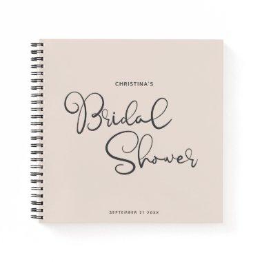 Modern Chic Script Cute  Guest Notebook