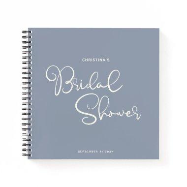 Modern Chic Script Cute Bridal Shower Guest Notebook