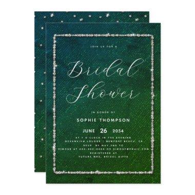 Modern Chic Sparkle Glitter Emerald