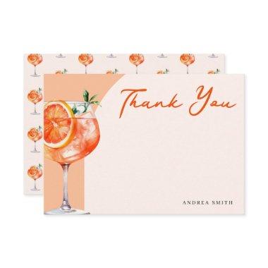 Modern Chic Thank You Aperol Spritz Thank You