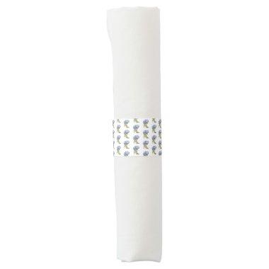 Modern Chinoiserie High-Heel Shoe pattern Napkin Bands