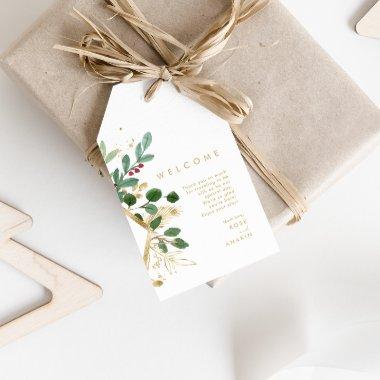 Modern Christmas Greenery | Welcome Gift Tags