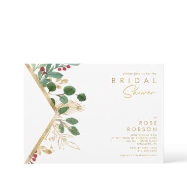 Modern Christmas Greenery | White