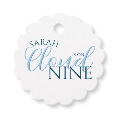Modern Cloud 9 simple typography  Favor Tags