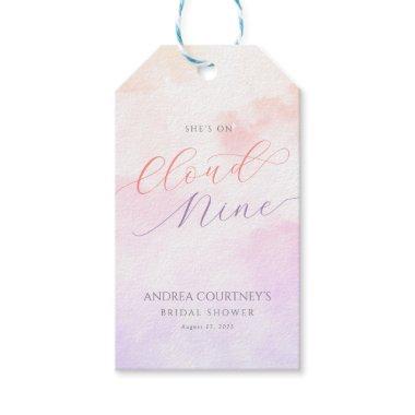 Modern Cloud Nine Dreamy Pastel Pink  Gift Tags