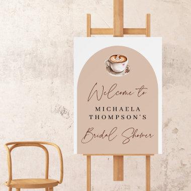 Modern Coffee Love is Brewing Bridal Shower Foam Board