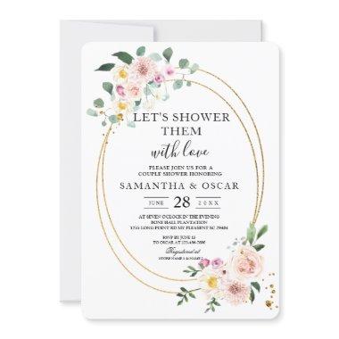 Modern Colorful Spring Watercolor Flowers