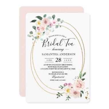 Modern Colorful Spring Watercolor Flowers Invitations