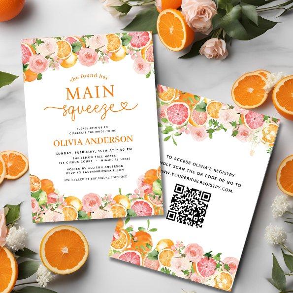 Modern Cute Main Squeeze QR Code