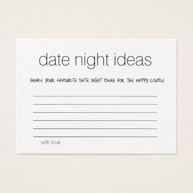 Modern Date Night Ideas Bridal Wedding Shower