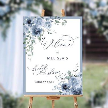 Modern Dusty Blue  Welcome Foam Board