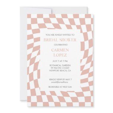 Modern Dusty Rose Checked