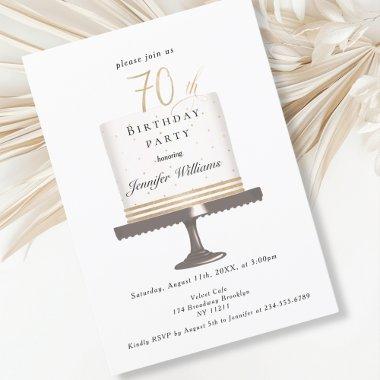 Modern, elegant 70. birthday