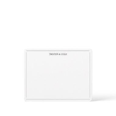 Modern Elegant Black White Personalized Note Invitations