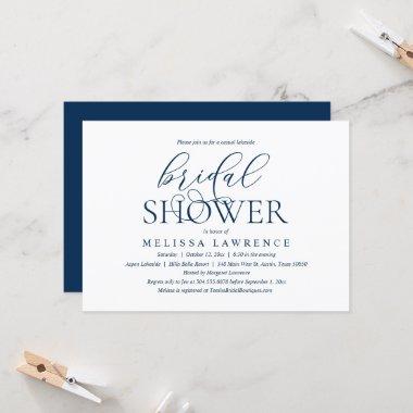 Modern Elegant Bridal Shower Dinner and Party Invi Invitations