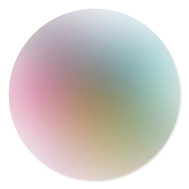 Modern Elegant Colorful Blank Template Trendy Classic Round Sticker