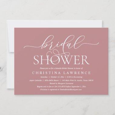 Modern Elegant Lakeside Bridal Shower Celebration Invitations
