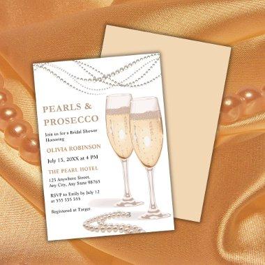 Modern Elegant Pearls and Prosecco