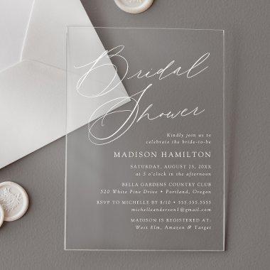 Modern Elegant Script  Acrylic