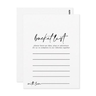 Modern Elegant Simple Bucket List Invitations