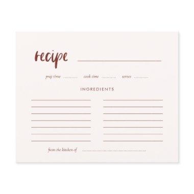 Modern elegant terracotta recipe
