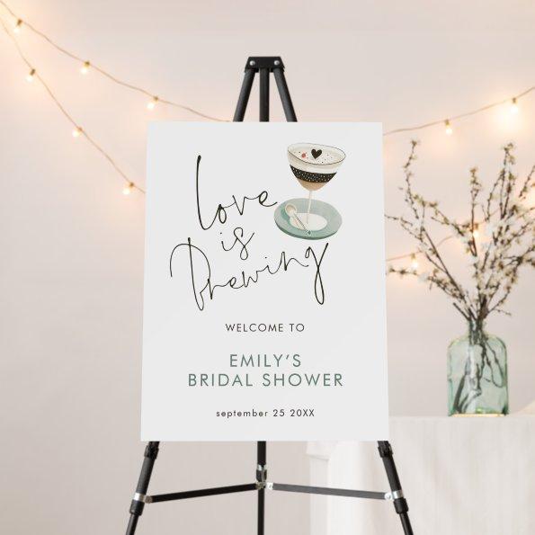 Modern Espresso Martini Welcome  Foam Board