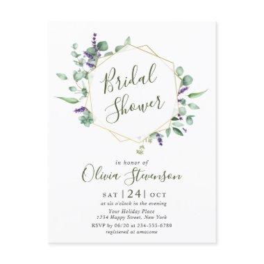 Modern Eucalyptus  Invitation