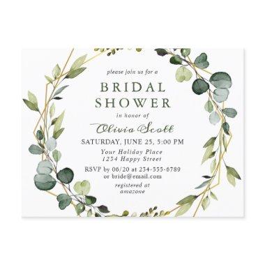 Modern Eucalyptus Bridal Shower Invitation Invitations