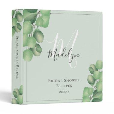 Modern Eucalyptus Foliage  Recipe 3 R 3 Ring Binder