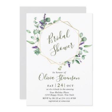 Modern Eucalyptus Geometric Frame