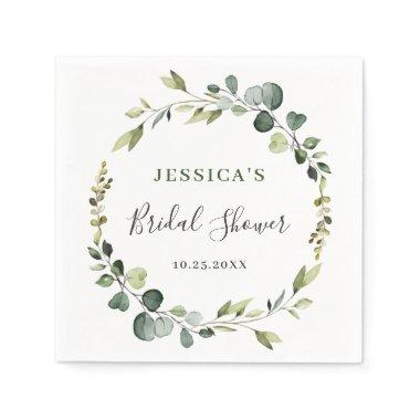Modern Eucalyptus Wreath Frame  Boho Napkins