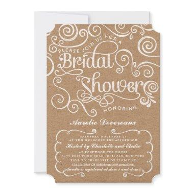 Modern Fancy Kraft Swirls