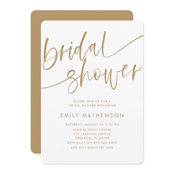 Modern Faux Gold Typography