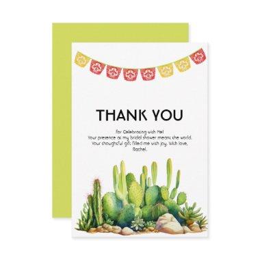 Modern Fiesta Theme Cactus  Thank You