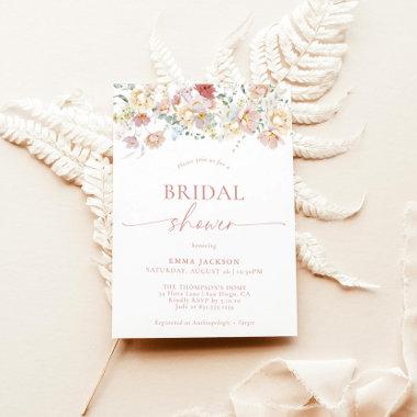 Modern Floral Bridal Shower | Boho Bridal Shower Invitations
