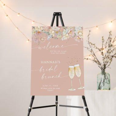 Modern Floral  Welcome Sign