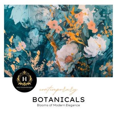 Modern Floral Decoupage Tissue Paper