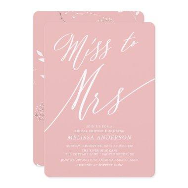 Modern Floral Miss to Mrs