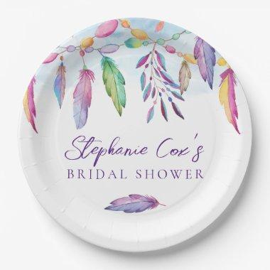 Modern Floral Paper Plates