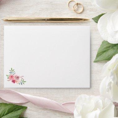 Modern Floral Themed Envelope