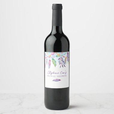 Modern Floral Wine Label