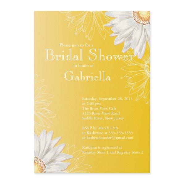 Modern Floral Yellow Daisy