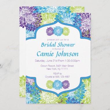 Modern, Flowers Bridal Shower Invitations