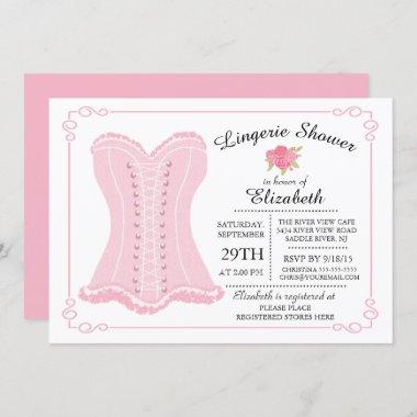 Modern & Fun Lingerie Bridal Shower Invitations
