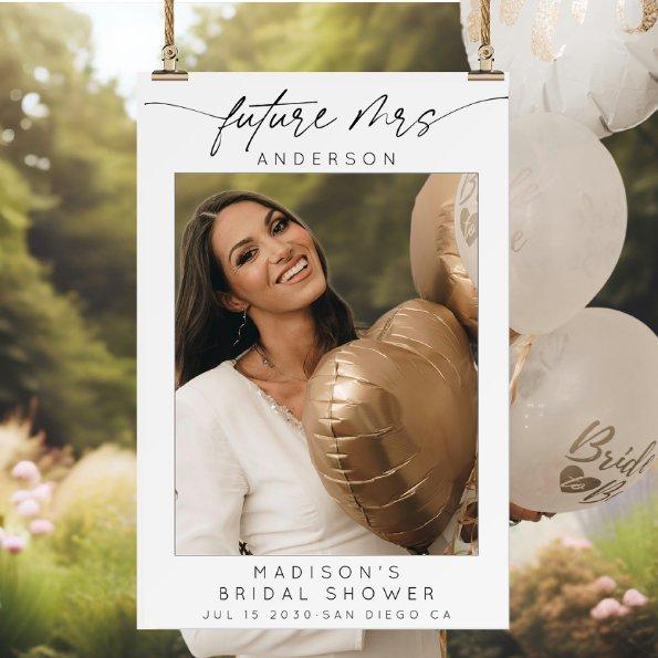Modern Future Mrs  Selfie Photo Frame Foam Board